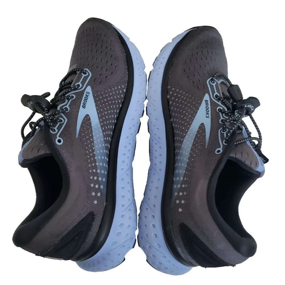 Brooks Glycerin 18 Women's Size 7.5 2A Narrow Running Shoes GrayBlue 1203172A050